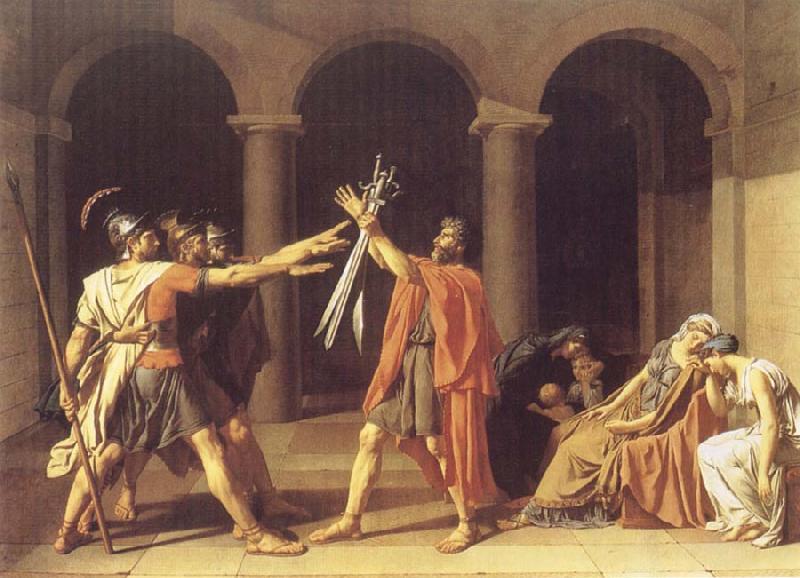 Jacques-Louis David The Oath of The Horatii oil painting image
